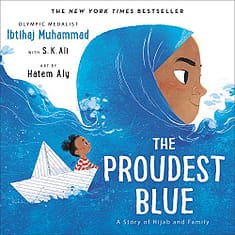 The Proudest Blue book cover in lockdown children's book reviews