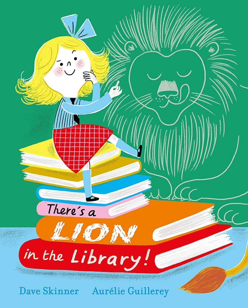 There's a Lion in the Library! book cover in lockdown children's book reviews